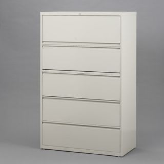 CommClad 5 Drawer  File Cabinet 14979 / 14980 / 14981 Finish Putty