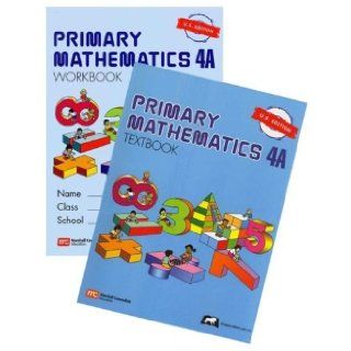 Singapore Math, Primary Level 4 Workbooks, 4A and 4B Books