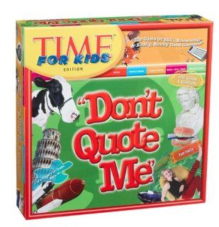 Don't Quote Me" Board Game   TIME for Kids Edition Toys & Games
