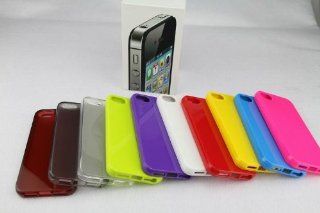 USAMZ909 10PCS Different Color Single Frosted Soft Back Cover Case for iPhone 5 Cell Phones & Accessories