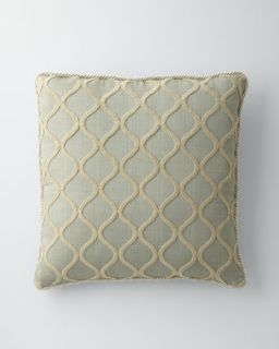 Blue Ogee Pillow, 22Sq.   Isabella Collection by Kathy Fielder