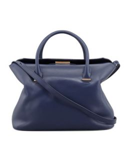 The Carry All Leather Tote Bag, Imperial Blue   THE ROW