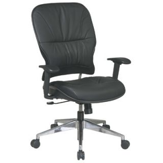Office Star Seating Space Mid Back Leather Managerial Chair 32 44P918P Finish