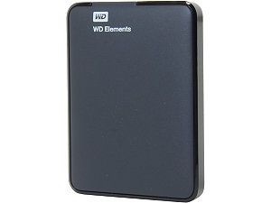 WD 500GB WD Elements Portable USB 3.0 Hard Drive Storage (WDBUZG5000ABK NESN)