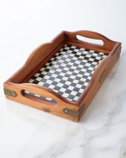 Small Courtly Check Hostess Tray   MacKenzie Childs