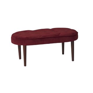 Berry Elegance Upholstered 41 inch Bench