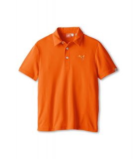PUMA Golf Kids Tech Polo Boys Short Sleeve Pullover (Orange)