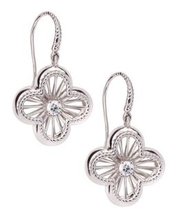 Art Nouveau Clover Diamond Earrings