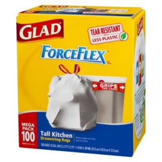 Glad ForceFlex Tall Drawstring Kitchen Bags 13 G