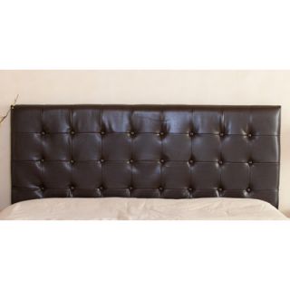 Home Loft Concept Preakness Queen/Full Button Tufted Leather Headboard 238899