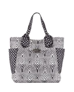 Pretty Nylon Tate Tote Bag, Black/White   MARC by Marc Jacobs