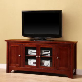 Home Loft Concept 52 TV Stand W52C4DOWB Finish Walnut Brown