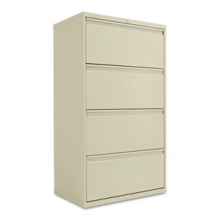 Alera 30 W x 19.25 D 4 Drawer  File Cabinet ALELF3054BL Finish Putty