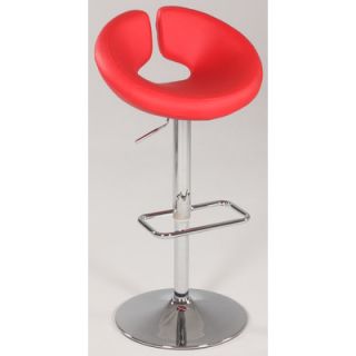 Chintaly Pneumatic Gas Adjustable Swivel Bar Stool 0632 AS RED