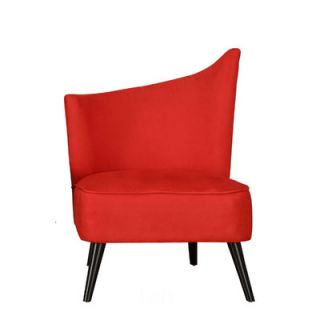 Armen Living Stage Door Elegant Right Side Chair LC2132MFRI Finish Red