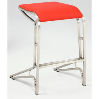 Chintaly 25.59 Bar Stool 0568 CS BLK / 0568 CS RED Color Red