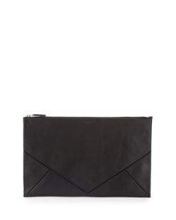 Easy Large Leather Clutch Bag, Black   Givenchy