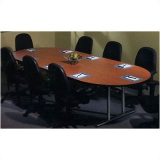 Mayline Conference Table CT7236xL Finish Pearwood Laminate, Shape Racetrack