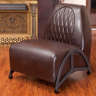 Home Loft Concept Dysert Leather Slipper Chair W5648329