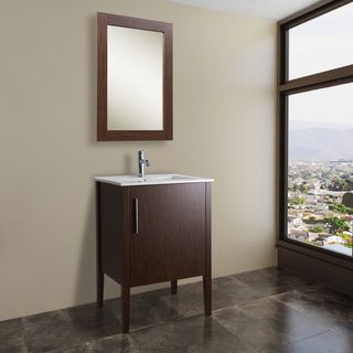 Vigo 24 inch Maxine Single Bathroom Vanity With Mirror
