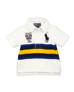 Rugby Collar Big Pony Polo, White, Infant Boys 9 24 Months   Ralph Lauren