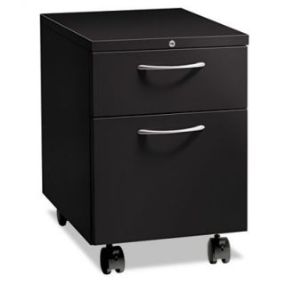 HON Mobile 2 Drawer Flagship Pedestal HON15923 Finish Black, Pull Type Arch