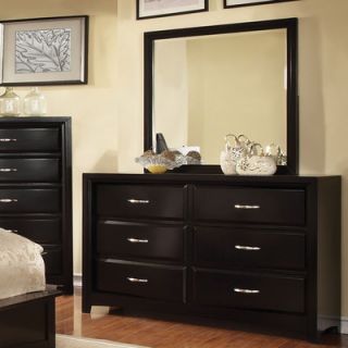 Hokku Designs Suave 6 Drawer Dresser IDF 7999BK D / IDF 7999WH D