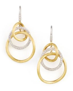 Jaipur Diamond Link Drop Earrings   Marco Bicego