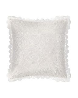 Hand Crocheted Pillow, 20Sq.   Amity Home