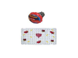 Disney Bathtub Mat and Inflatable Faucet Cover, Pixar Cars  Toilet Training Seat Covers  Baby