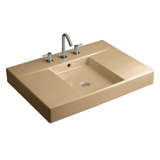 KOHLER Traverse 30.5 in W x 21.625 in D Mexican Sand Fire Clay Integral Single Sink Bathroom Vanity Top