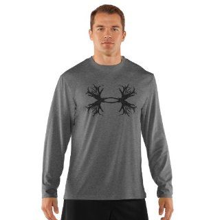 Under Armour Antler L/S Tee   UA Dealers Only Md Heatgear Gray Sports & Outdoors