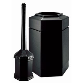 Commercial Zone Site Saver Trash and Cigarette Receptacle Set 715201 Color B