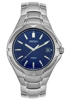 Seiko SGE507  Watches,Mens   Stainless Steel Blue Dial, Casual Seiko Quartz Watches