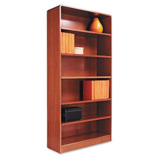 Alera Radius Corner 72 Bookcase ALEBCR67236MC Finish Medium Oak
