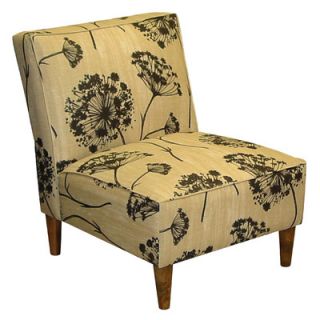Skyline Furniture Fabric Slipper Chair 5905QALBLKBGE Color New Englands Lac