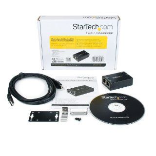 StarTech ICUSB2322RJ 2 Port Industrial USB to Serial RJ45 Adapter   Wallmount and DIN Rail   Black Computers & Accessories