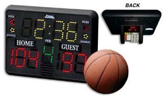 Sportable Scoreboard Model LED 4  Scoreboards And Timers  Sports & Outdoors