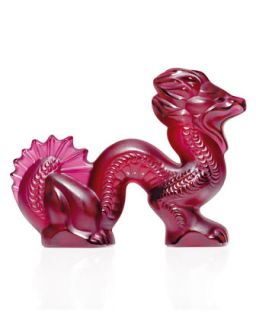 Red Dragon Sculpture   Lalique