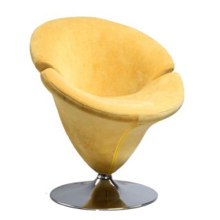 International Design Tulip Leisure Side Chair B162 Color Yellow