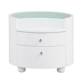 Global Furniture USA Emily 2 Drawer Nightstand EMILY CH NS / EMILY WH NS / EM