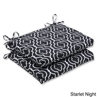 Pillow Perfect Starlet Squared Corners Outdoor Seat Cushion (set Of 2)