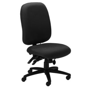 Mayline Comfort High Back Task Chair without Arms 2424AG Finish Black