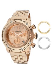 Glam Rock GR31116D  Watches,Womens Lady SoBe Chronograph White Diamond (0.045 ctw) Rose Gold Dial Rose Gold Tone Ion Plated Stainless Steel, Chronograph Glam Rock Quartz Watches