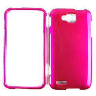 ACCESSORY HARD SHINY CASE COVER FOR SAMSUNG SGH T899 SOLID HOT PINK Cell Phones & Accessories