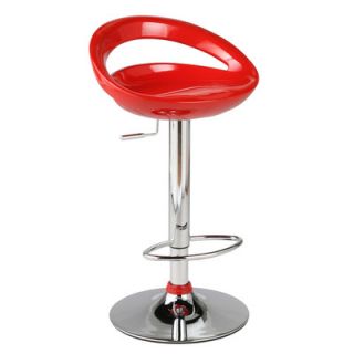Eurostyle Agnes 23 Adjustable Bar Stool 0435X Color Red
