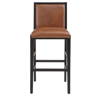 Sunpan Modern Thompson 29.5 Bar Stool with Cushion 4050 Seat Color Cognac