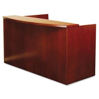 Mayline Mira Series Wood Veneer Reception Desk Shell MLNMRS7278MC