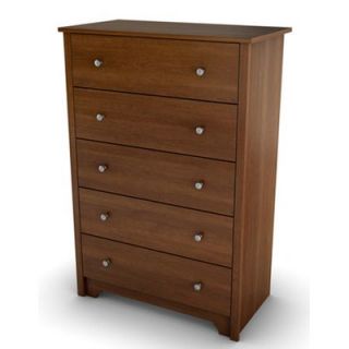 South Shore Vito 5 Drawer Chest 31035 Finish Sumptuous Cherry