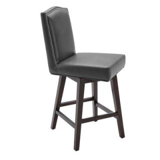 Sunpan Modern Maison 26 Swivel Bar Stool with Cushion 7301 Seat Color Grey